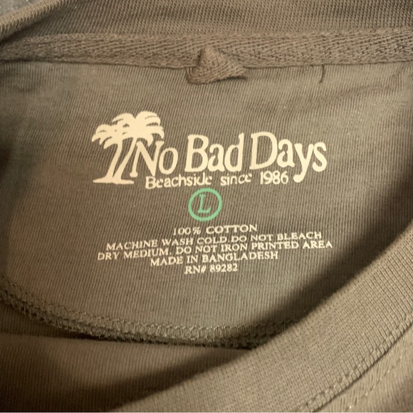 No Bad Days Large Motorcycle Theme Casual Short Sleeve Shirt - Picture 7 of 7